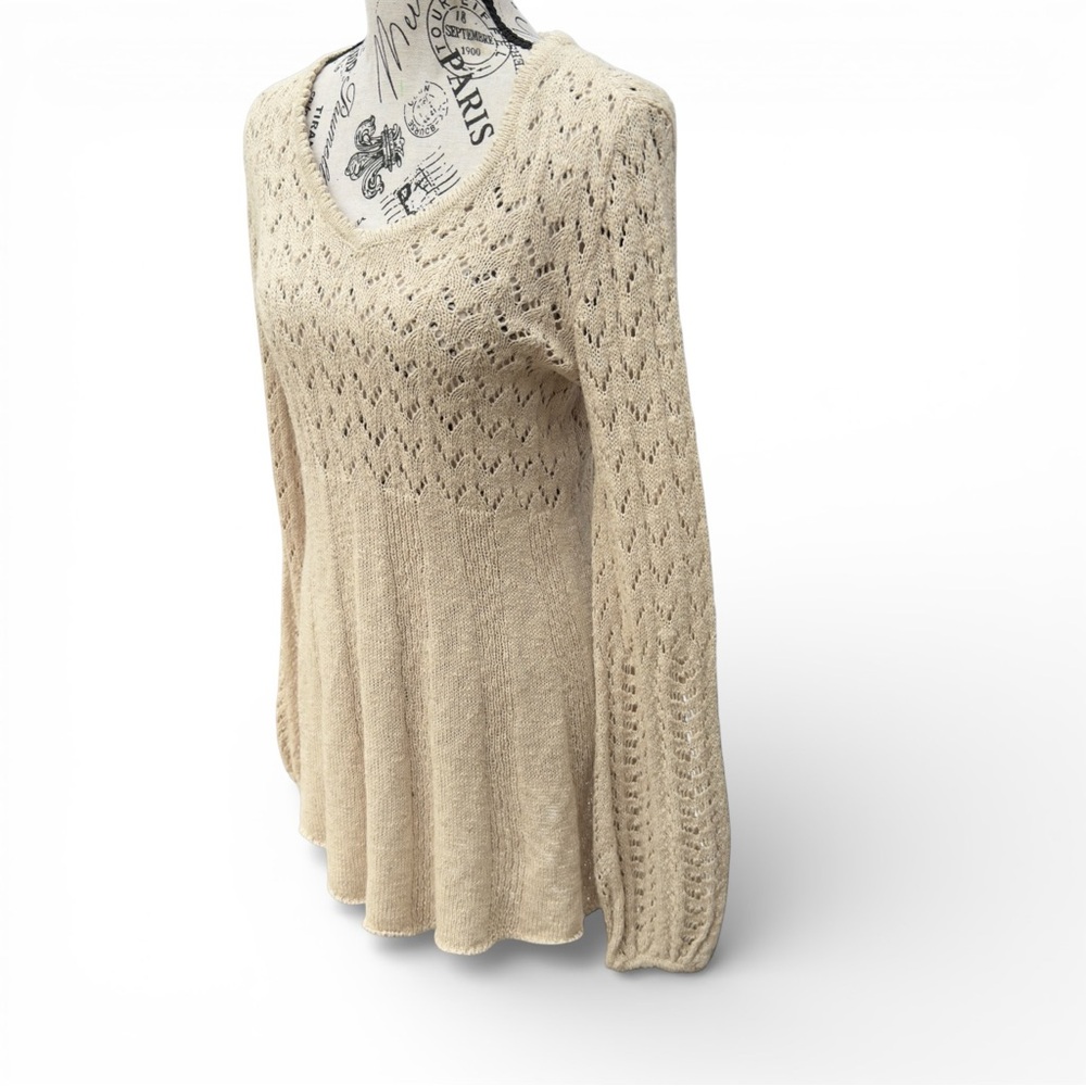Style & Co NWT Cotton Blend Open Knit XS Lightweight Sweater Dress Cozy Feminine - Picture 6 of 14